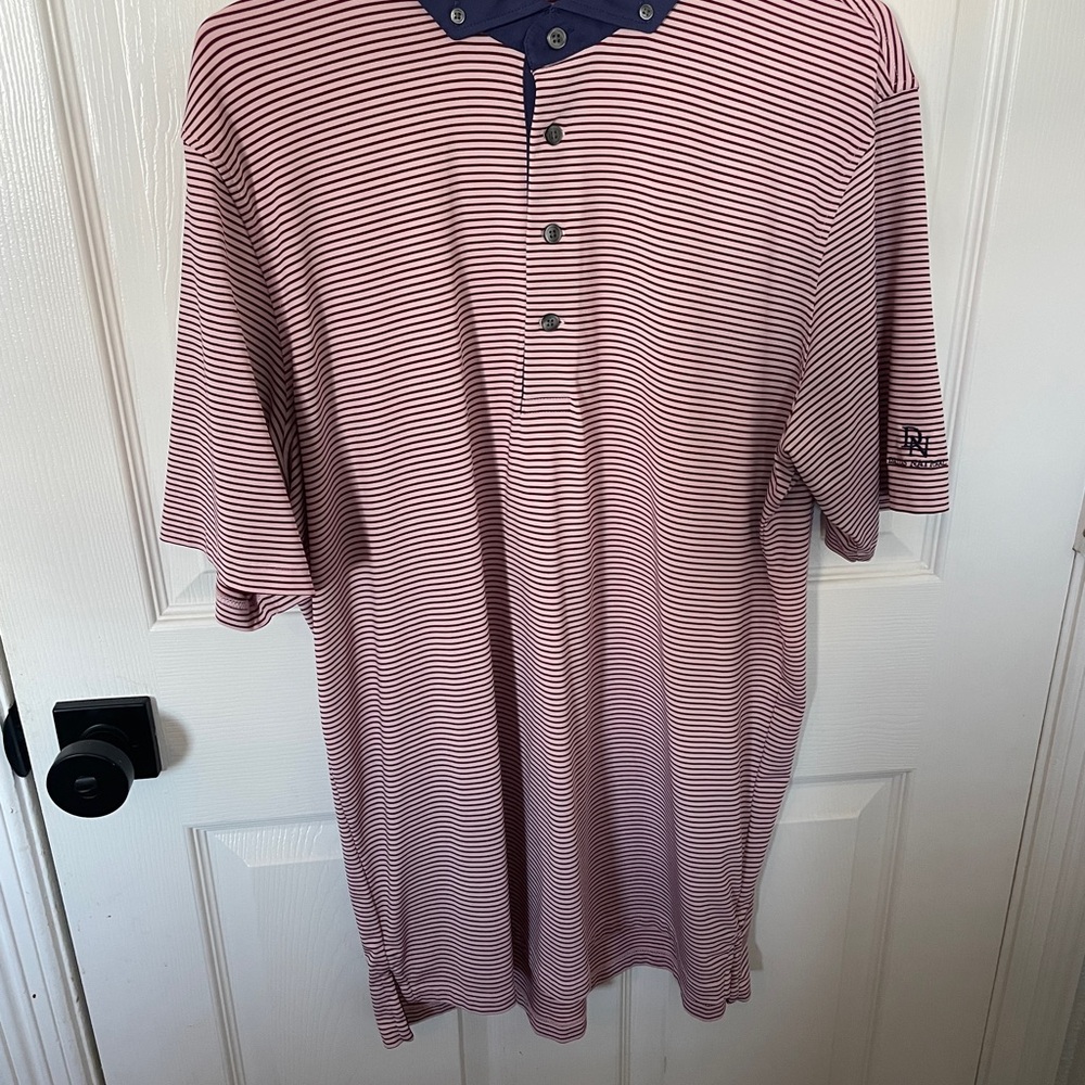 Greyson Red and White Polo Shirt